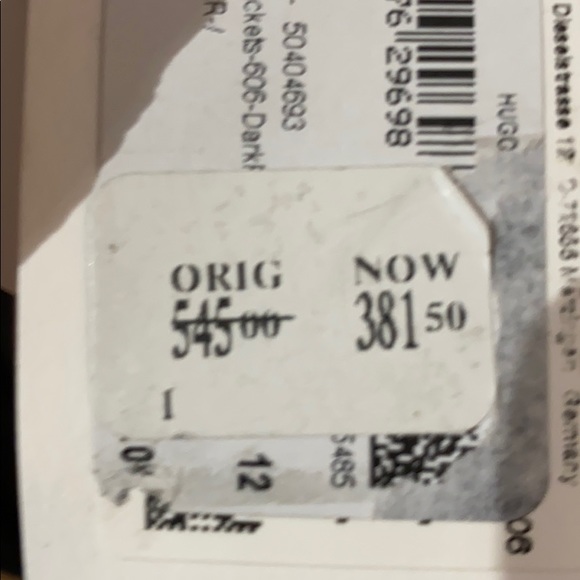 NWT HUGO BOSS Jomanda 2-Button Blazer Jacket Coat - Picture 8 of 8